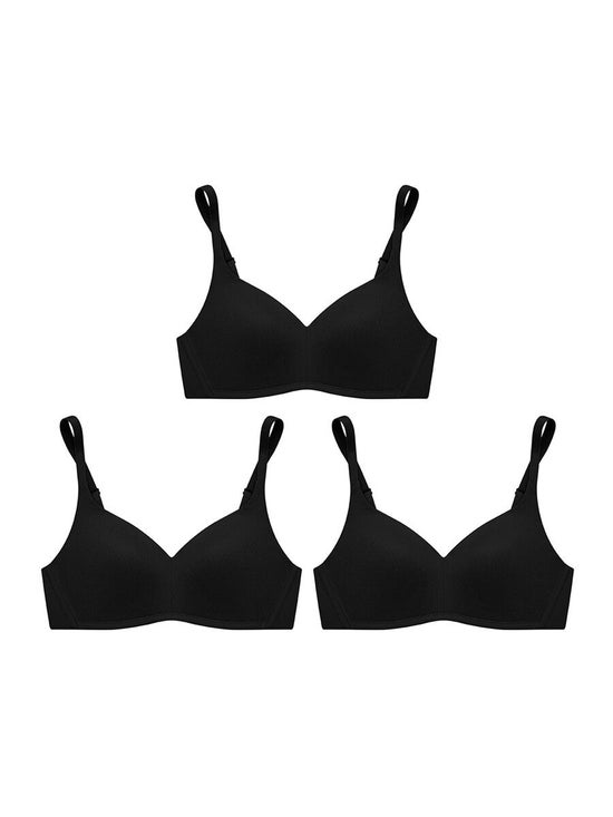 e-Tax  56.57% OFF on SABINA [Pack 3 Price] Invisible Wire Bra Seamless Fit  Perfect Bra Collection - Black