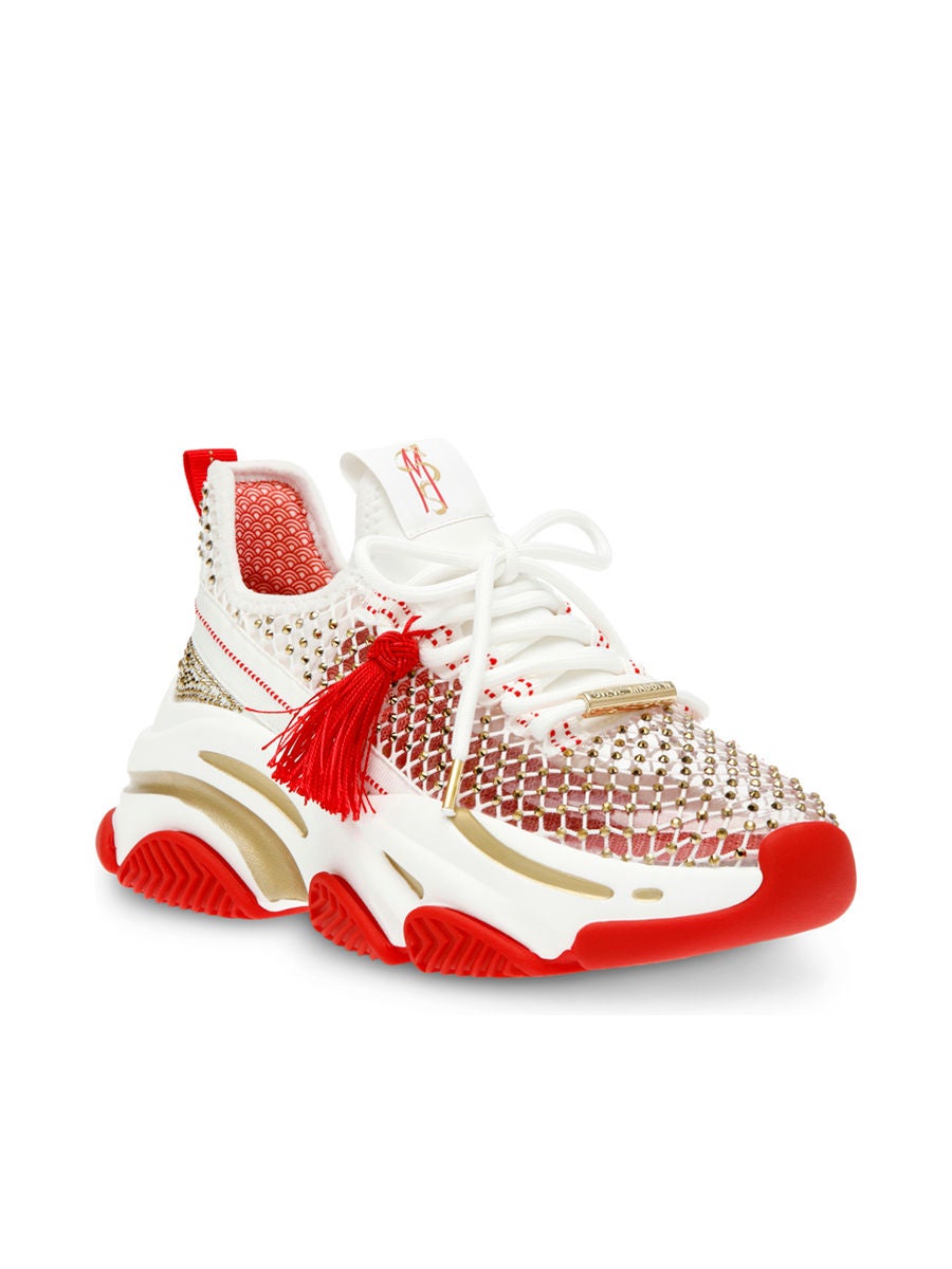 red steve madden sneakers