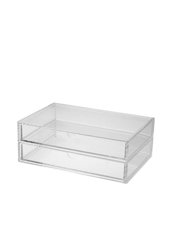 MUJI ACRYLIC W DRAWER 2ROWS CLEAR L - Central.co.th