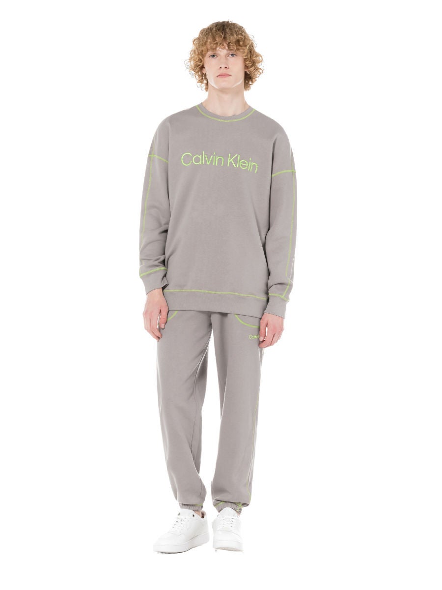 Calvin klein deals grey tracksuit mens