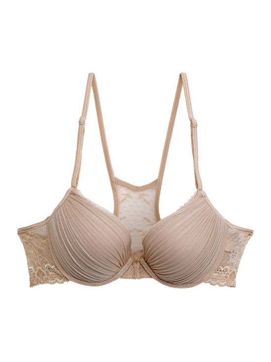 25.21% OFF on ELLE LINGERIE BRASSIERE FRONT HOOK BRA BEIGE