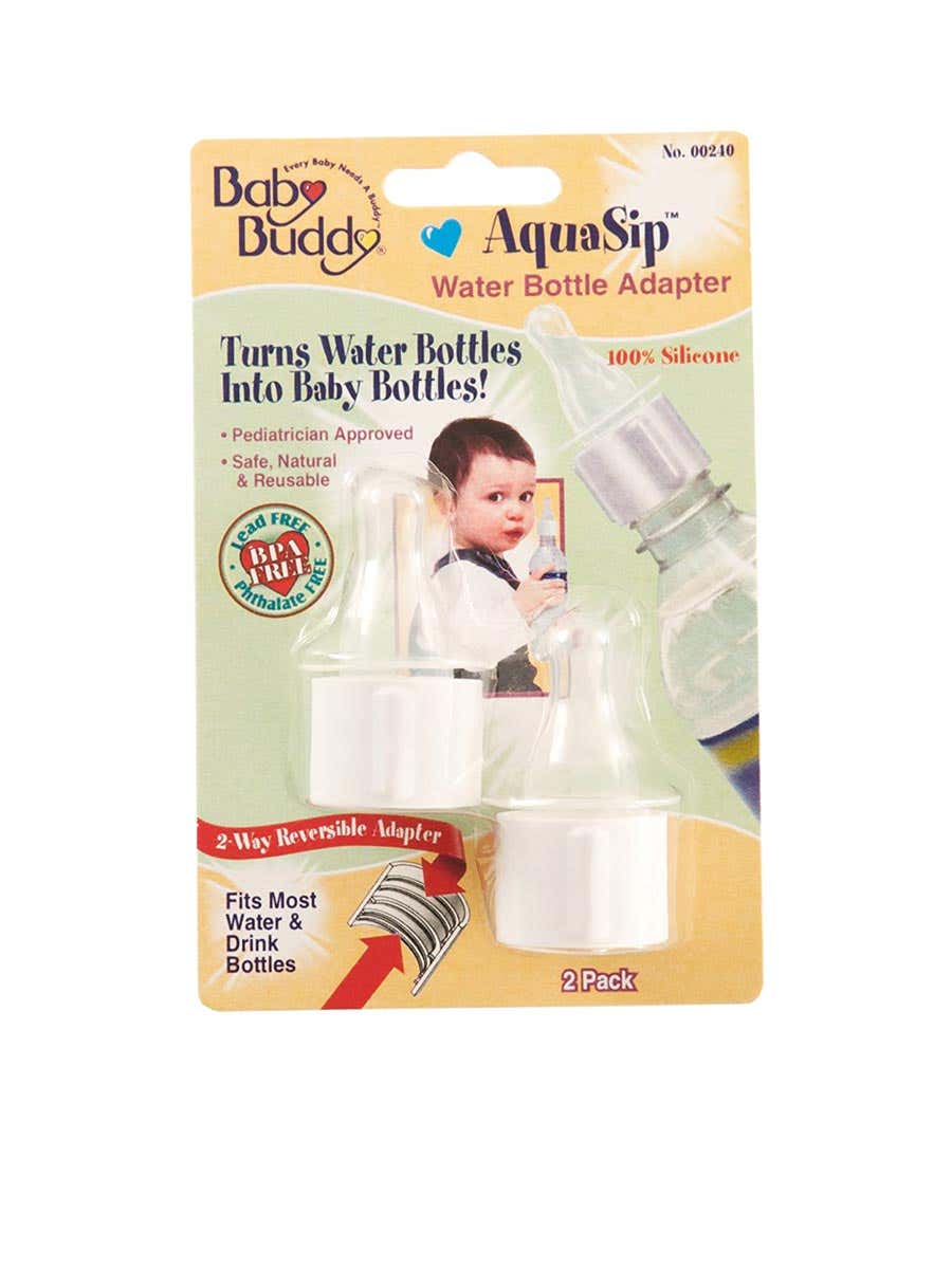 Baby Buddy AquaSip Water Bottle Adapter, Turn Regular Water Bottle Into A  Baby Bottle, Baby Care Products, Baby Stuff to Include On Registry for  Baby