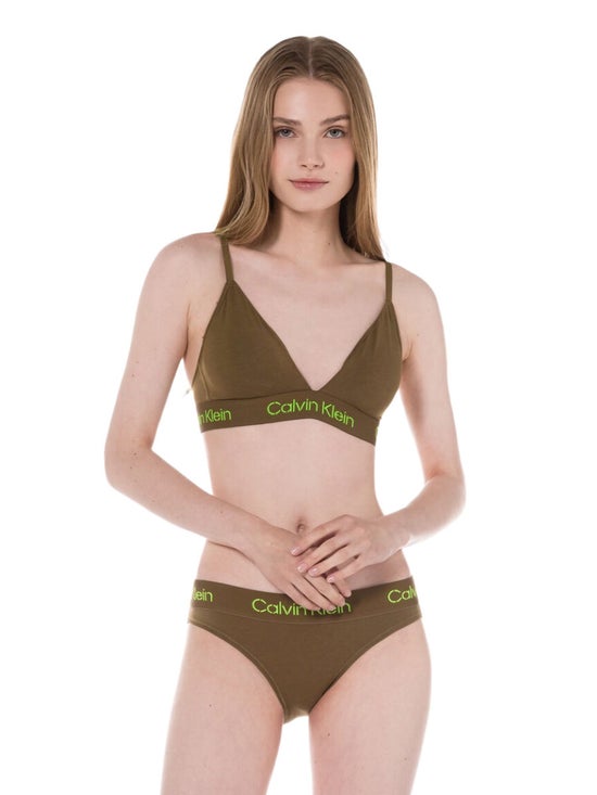 army green calvin klein set