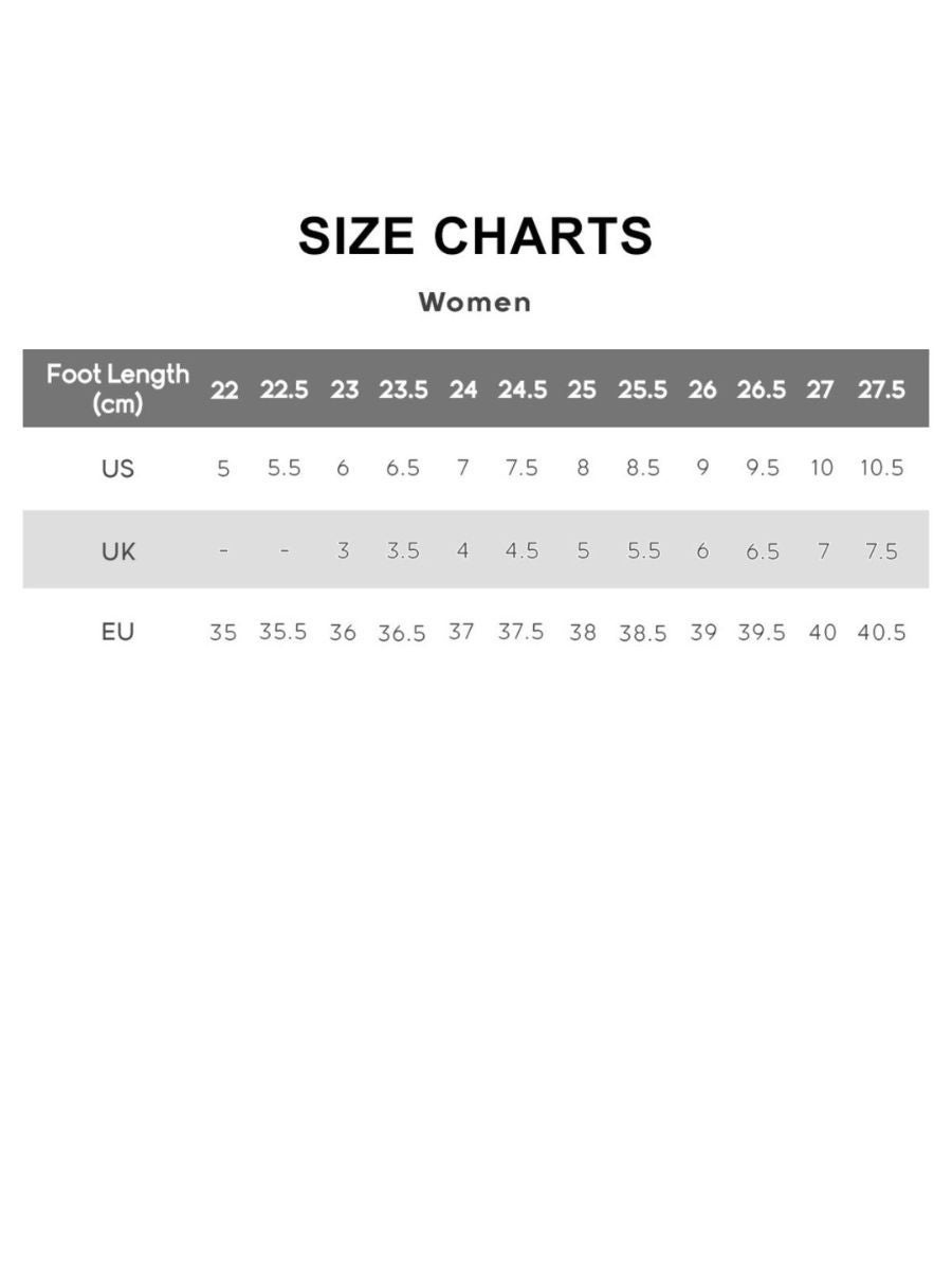 Skechers women's shoe shop size chart cm