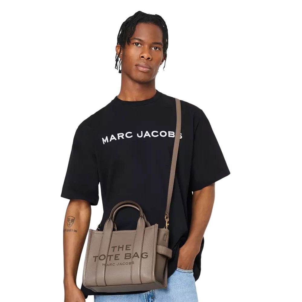 MARC JACOBS THE LEATHER SMALL TOTE BAG CEMENT Central .th