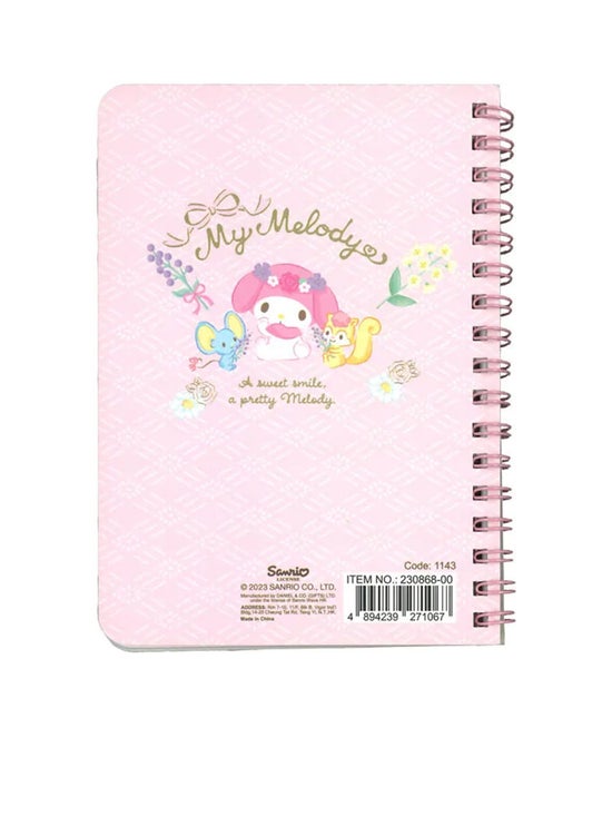 49.23% OFF on SANRIO A6 Spiral Notebook My Melody Pink