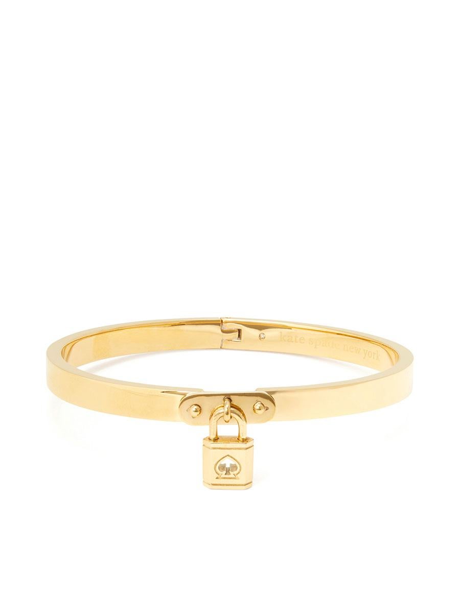 KATE SPADE NEW YORK Lock And Spade Charm Bangle K6232 Gold