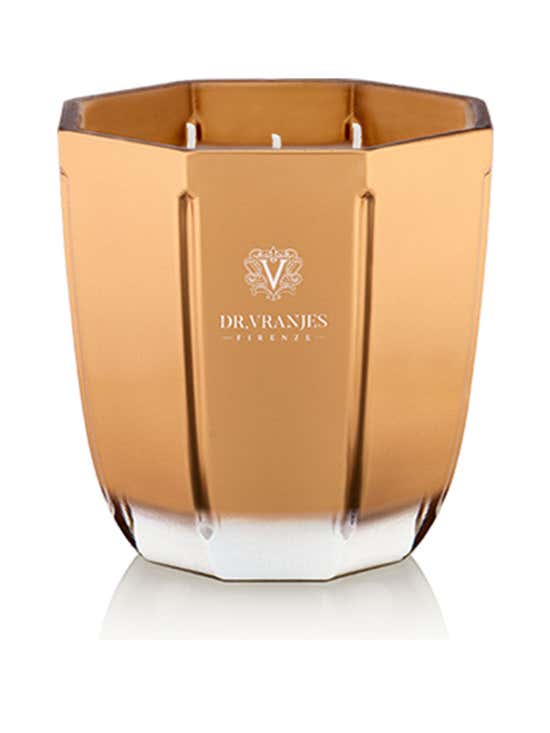 DR.VRANJES Rosso Nobile Candle - Gold Vase 500 g.