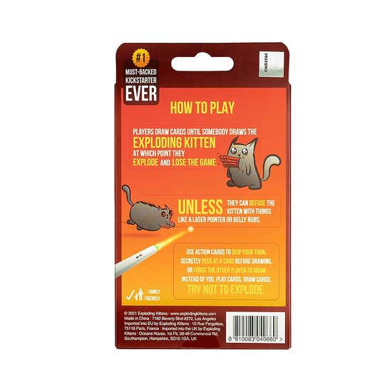 Exploding Kittens: 2 Player Edition, Board Games