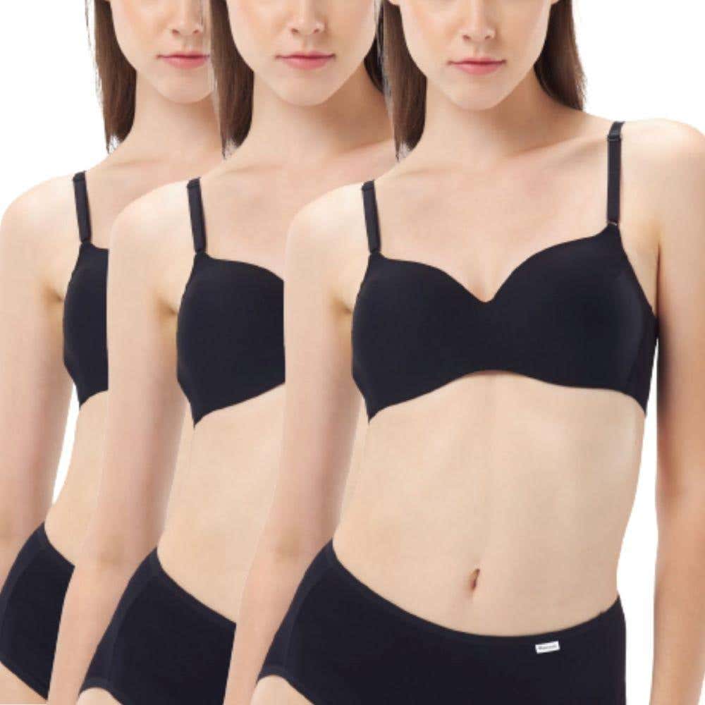 6.74% OFF on WACOAL Multicolor Wireless Bra Set 3 pcs. WB3X96