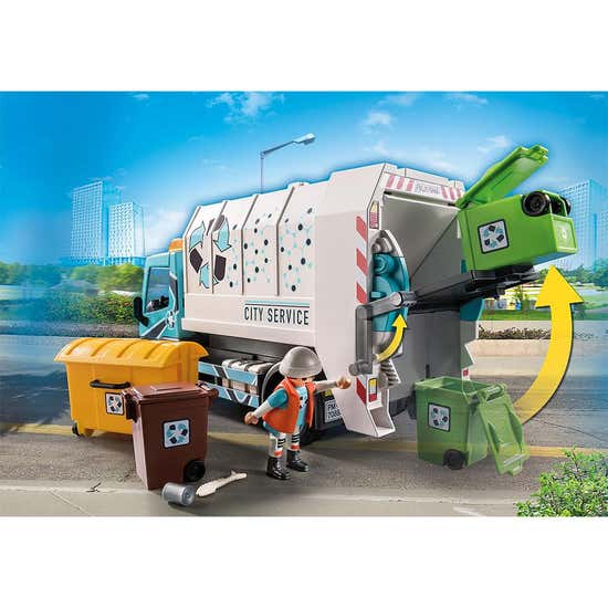 Bruder Rear Loading Garbage Recycling Truck - 3763