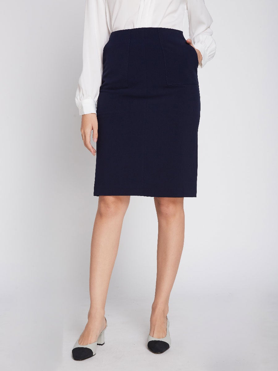 Navy pencil hotsell skirt xl