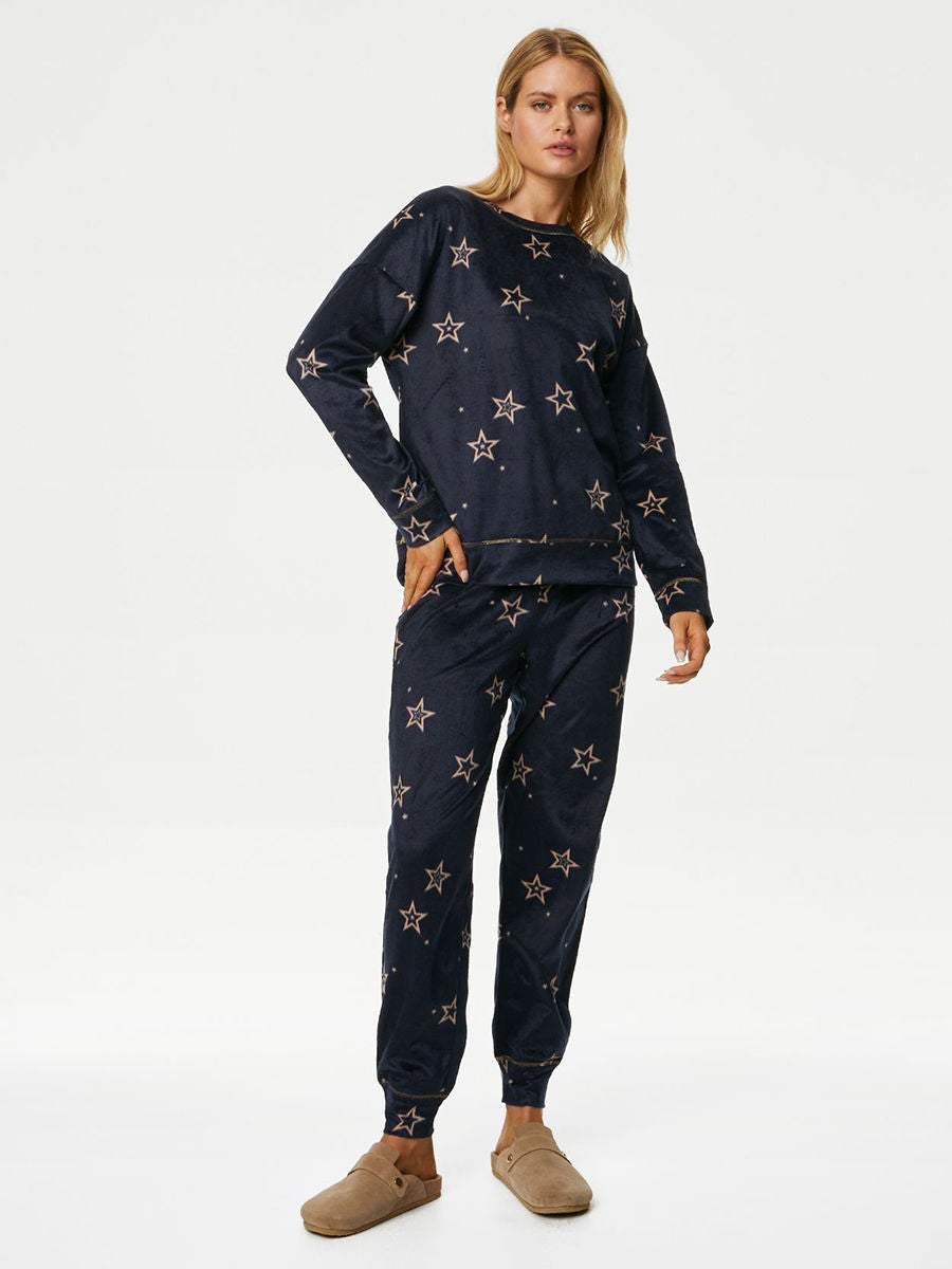 Marks and spencer ladies fleece outlet pyjamas