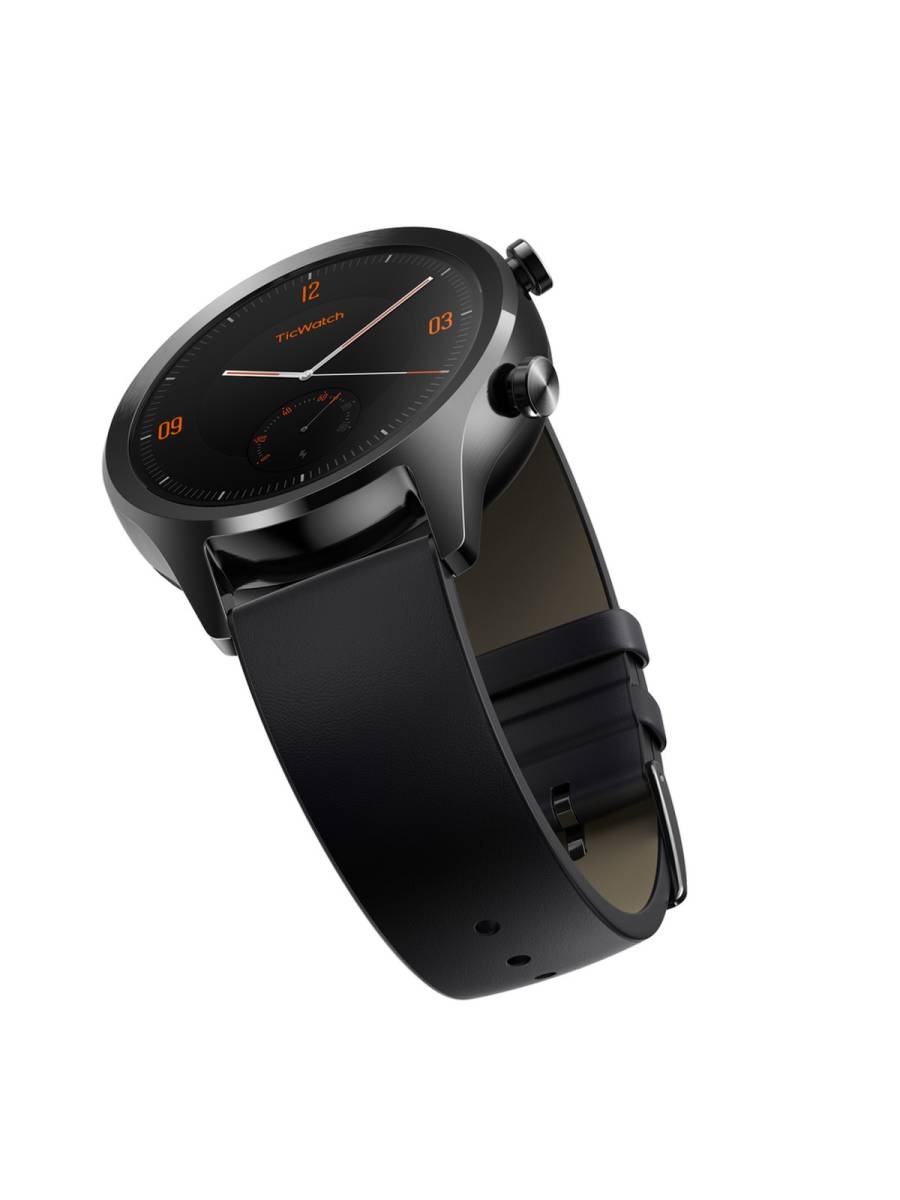 TICWATCH Smart Watch 42mm Onyx Case BlackBand C2 Central .th