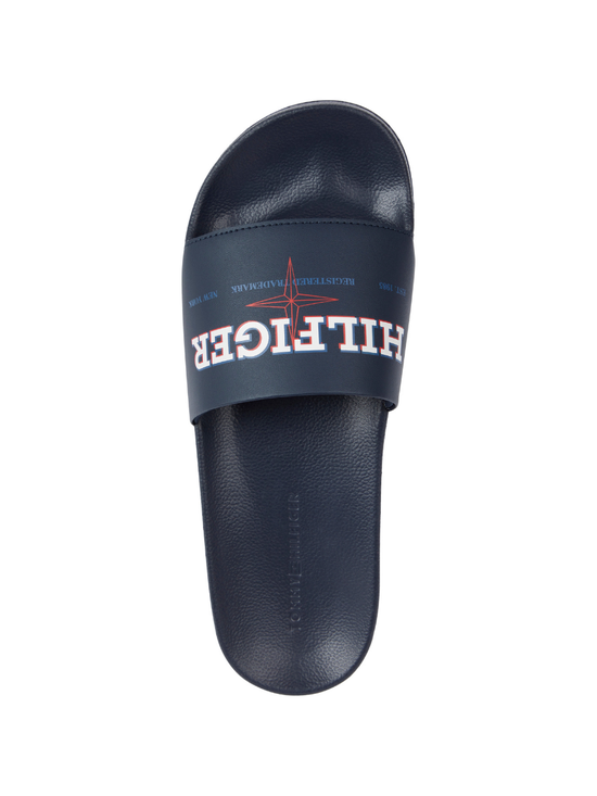 Tommy hilfiger slides on sale navy