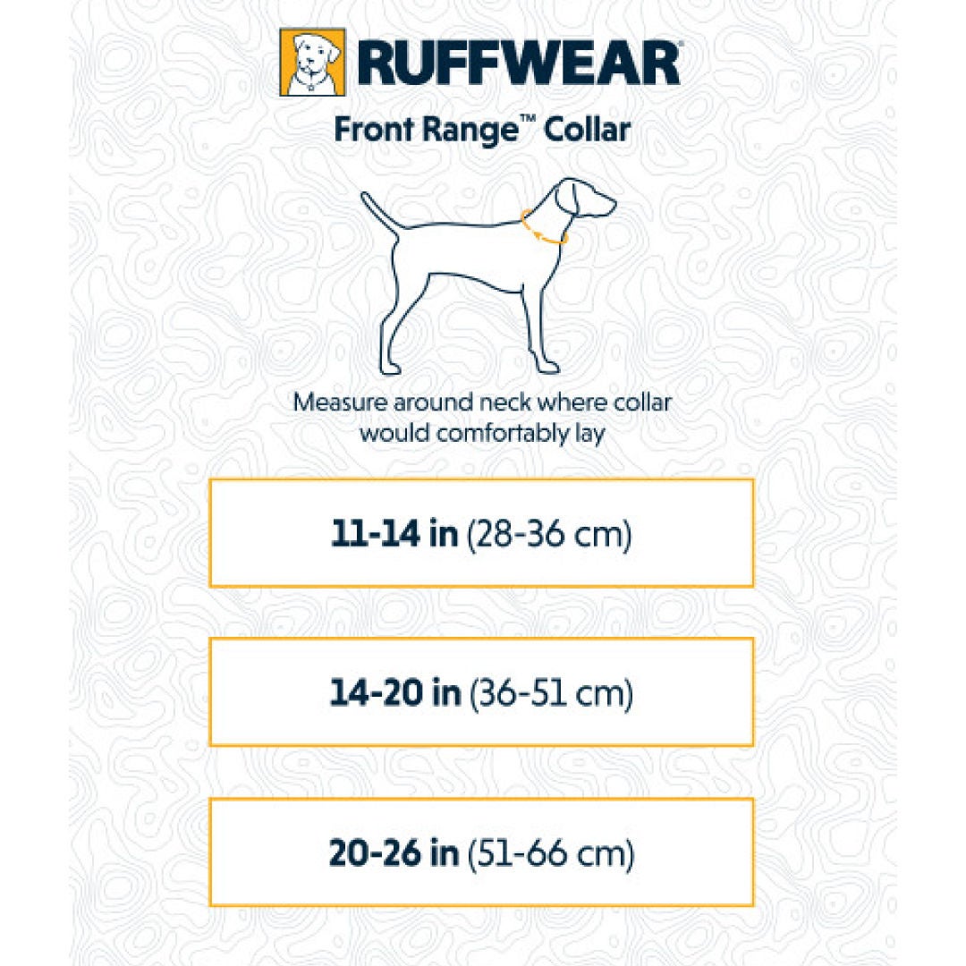 e Tax RUFFWEAR Red Sumac Front Range Collar For Dog Size 11 14