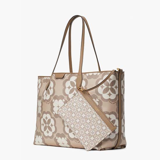 Kate Spade New York Market Medium Spade Flower Jacquard Tote