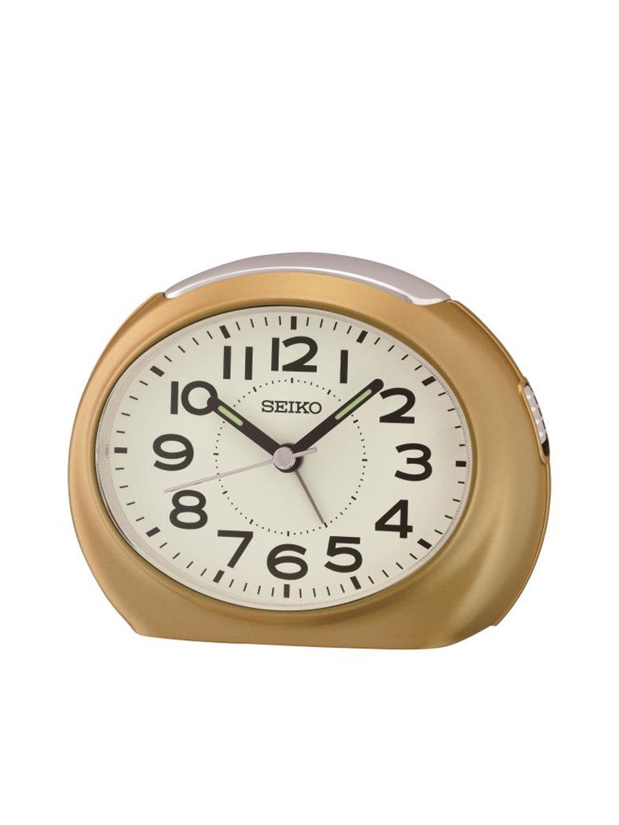 e Tax SEIKO CLOCK Alarm Clocks QHE193G Gold Central .th