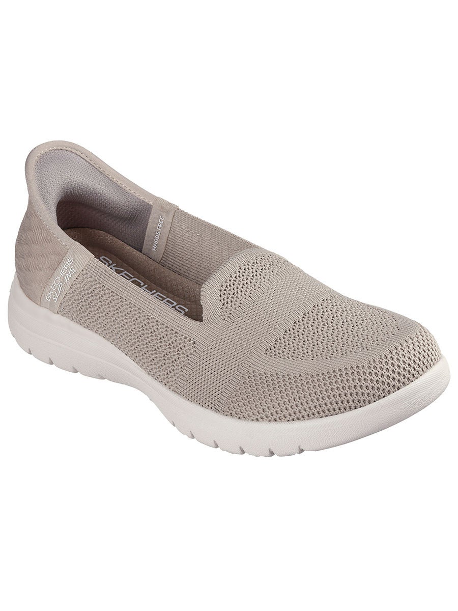 10.0 OFF on SKECHERS Women Slip Ins On The GO Flex Shoes Natural