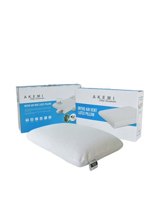 e-Tax | 75.19% OFF on AKEMI Sleep Ortho Air Vent Latex Pillow White