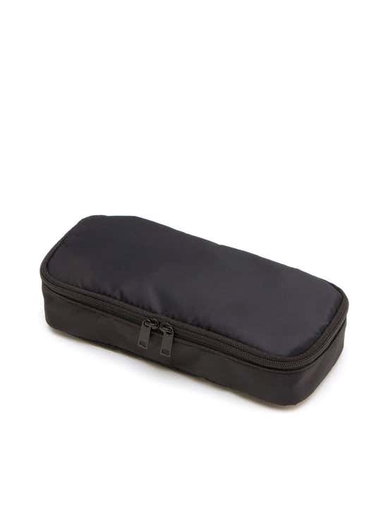 Muji Nylon Mesh Pen Case Square Black