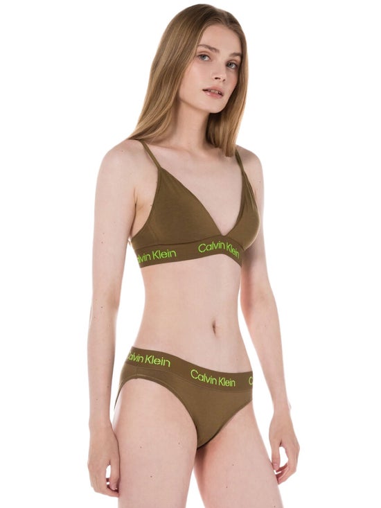 army green calvin klein set