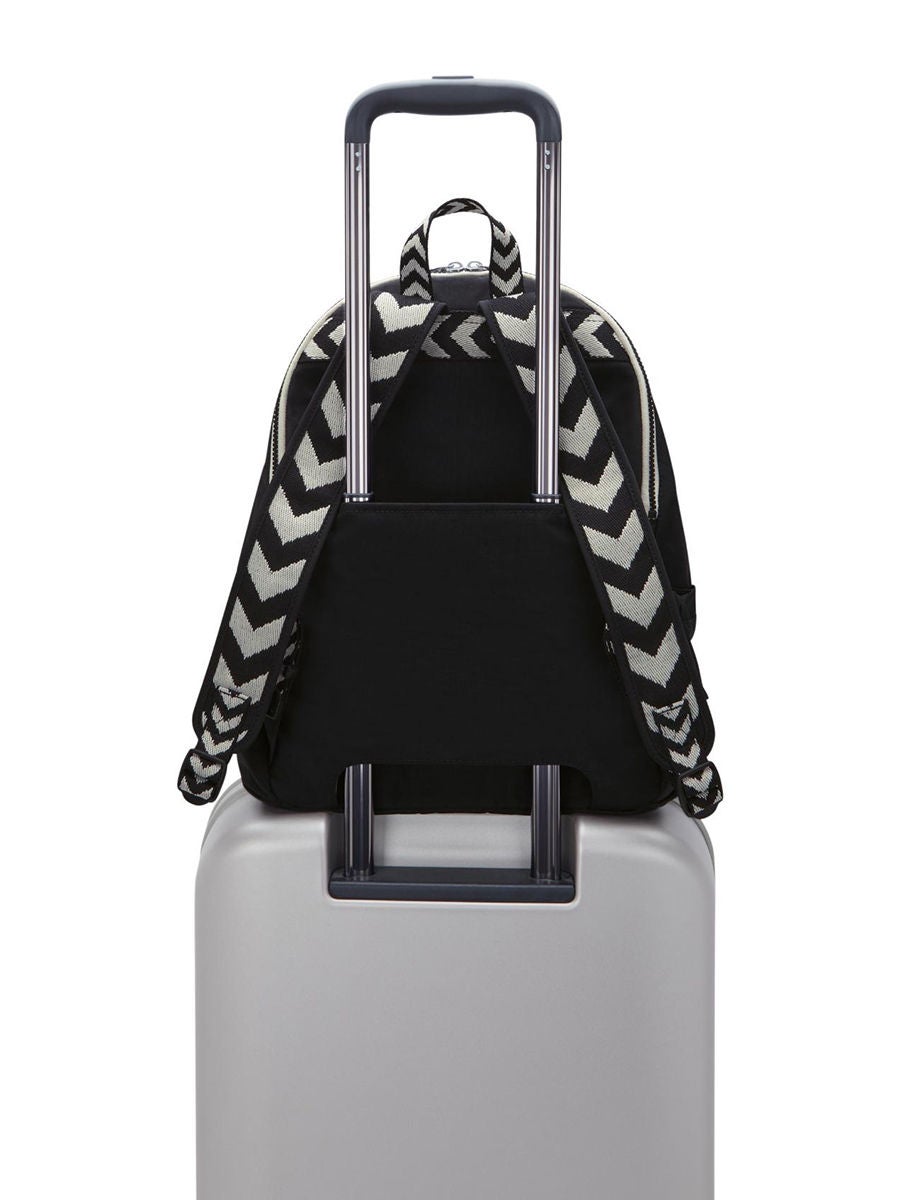 Kipling striped cheap backpack