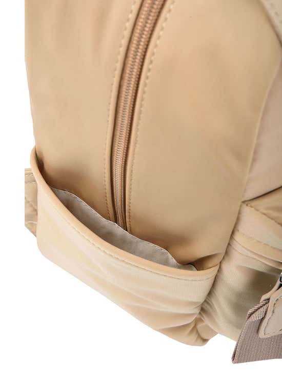 Anello Nylon Mini Backpack in Grey Beige