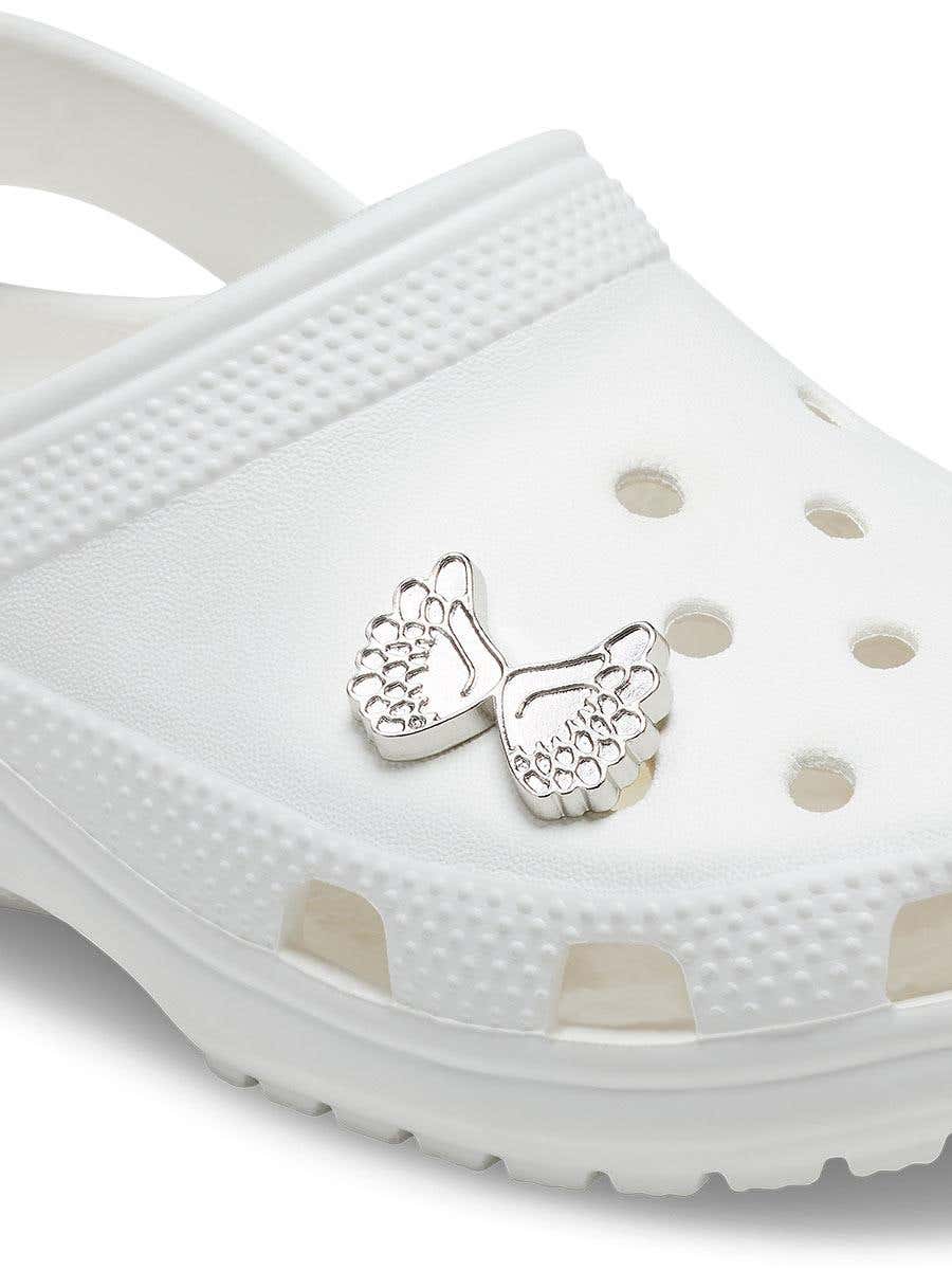 CROCS SILVER CROCS Jibbitz Angel Wings Shoes Charm - Central.co.th