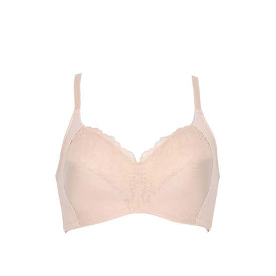 4.61% OFF on WACOAL Grey Surprise Wireless Lace Bra WB9V05