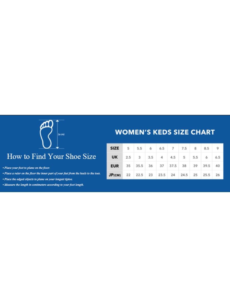 Keds womens 2025 size chart