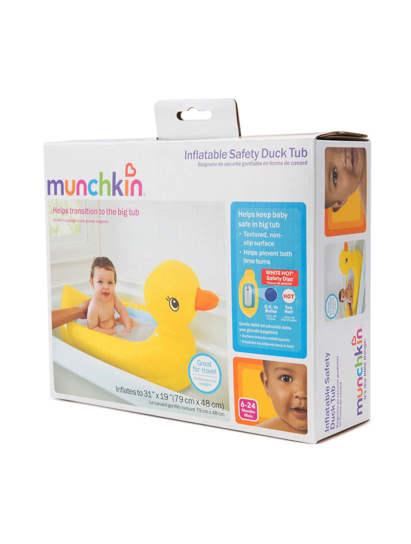 e-Tax, MUNCHKIN Hot Inflatable Safety Duck Tub 32206