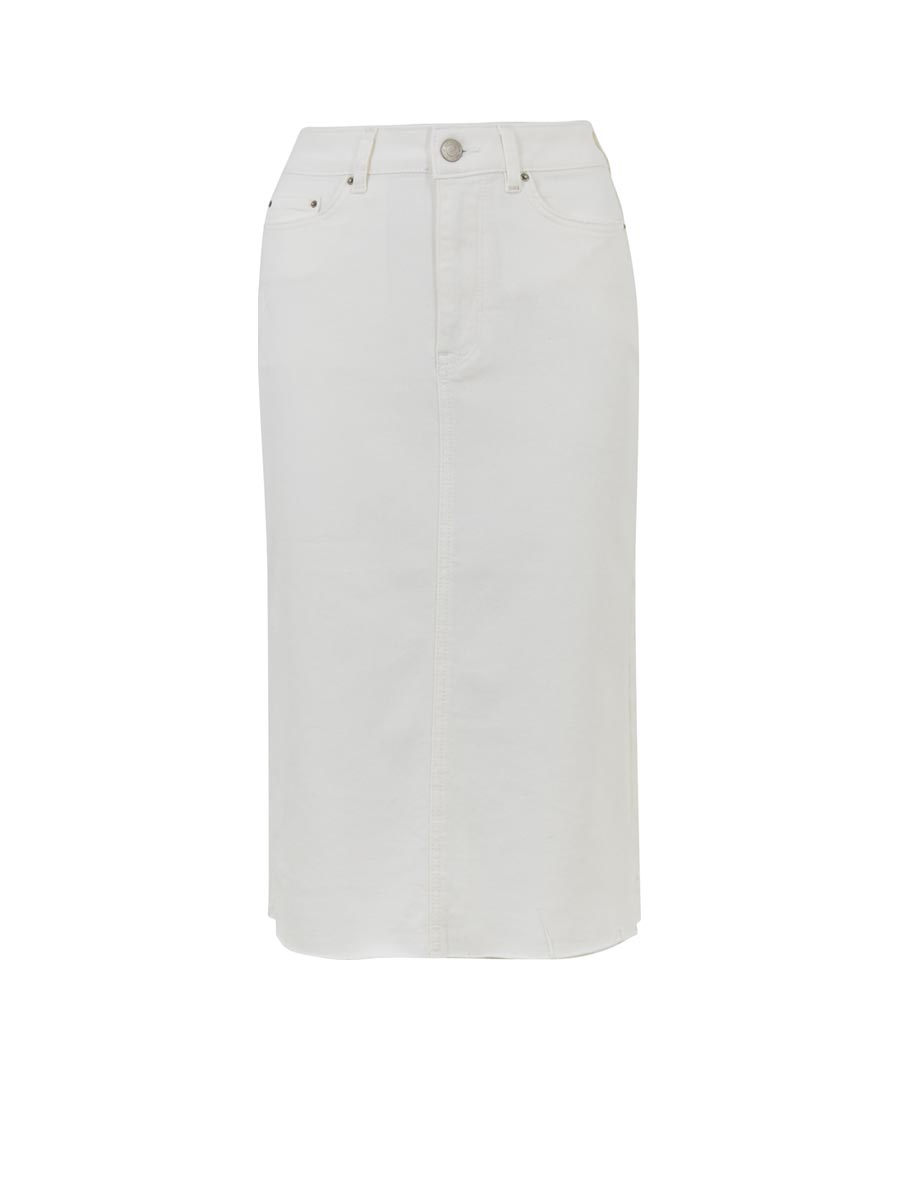 Marks and spencer 2024 white denim skirt