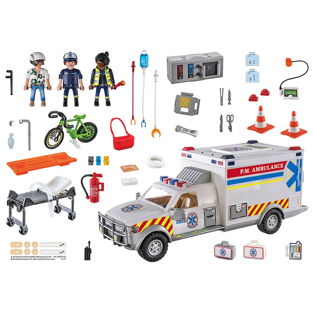 Playmobil medical centre and 2024 ambulance