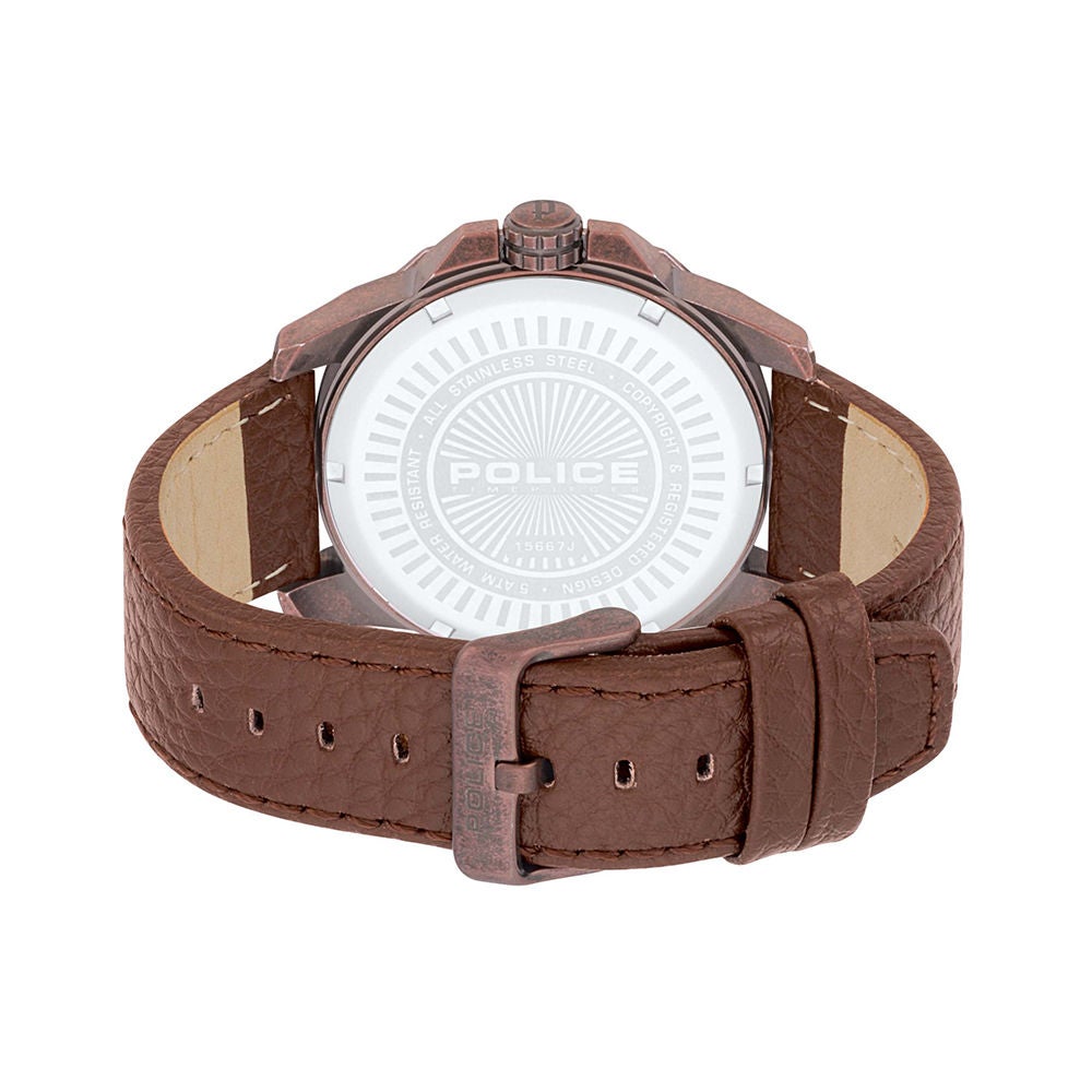 Police watch genuine outlet leather