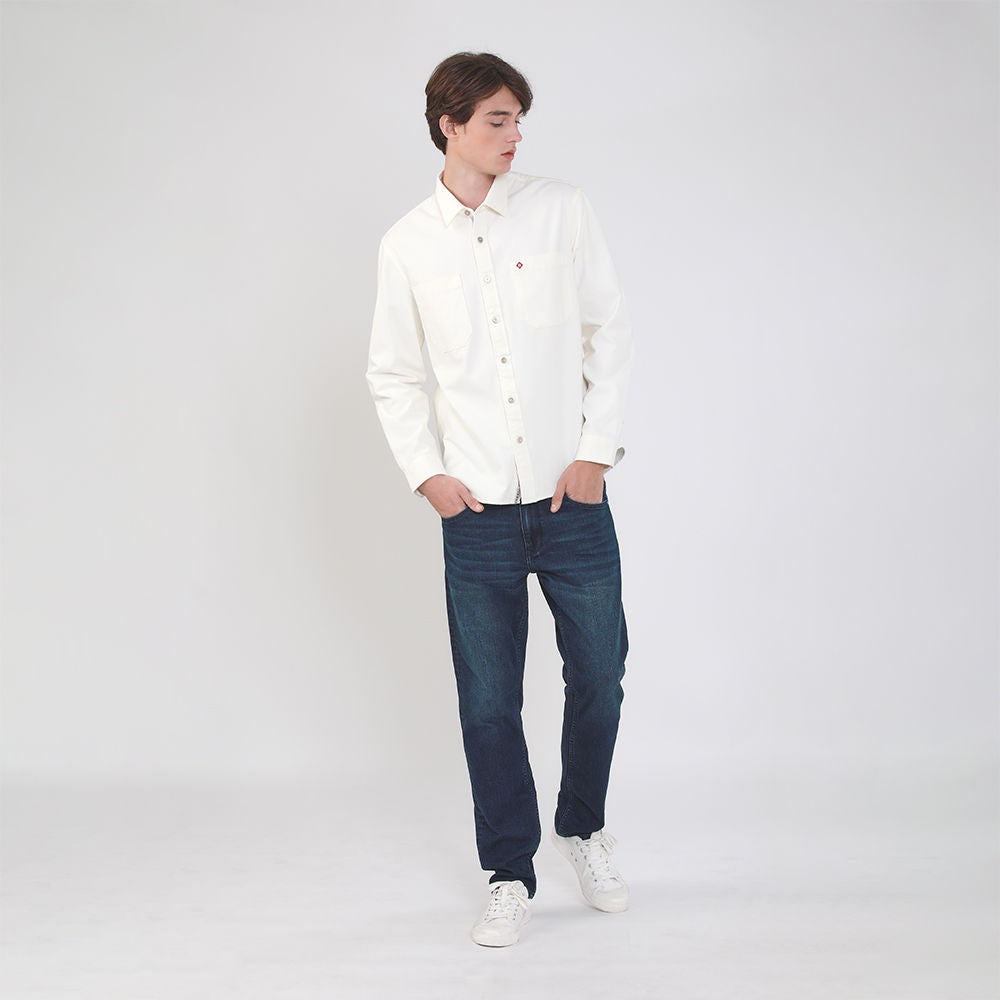 Long | OFF GO Henry Men\'s John 30.0% on (Regular White Sleeves ANYWHERE e-Tax Fit) Shirts