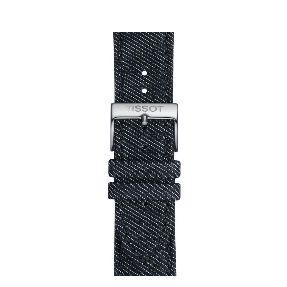 5.0 OFF on TISSOT Blue Textile Strap Lugs 22 mm. T852046779 Men