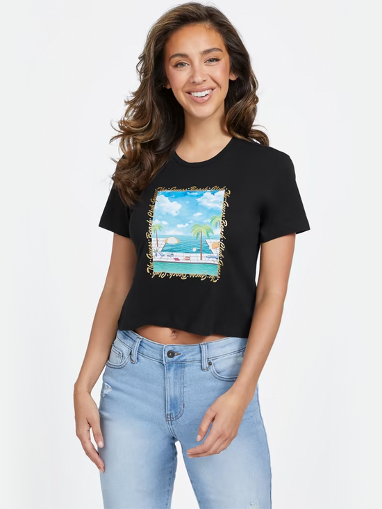 Guess cropped cheap shirt