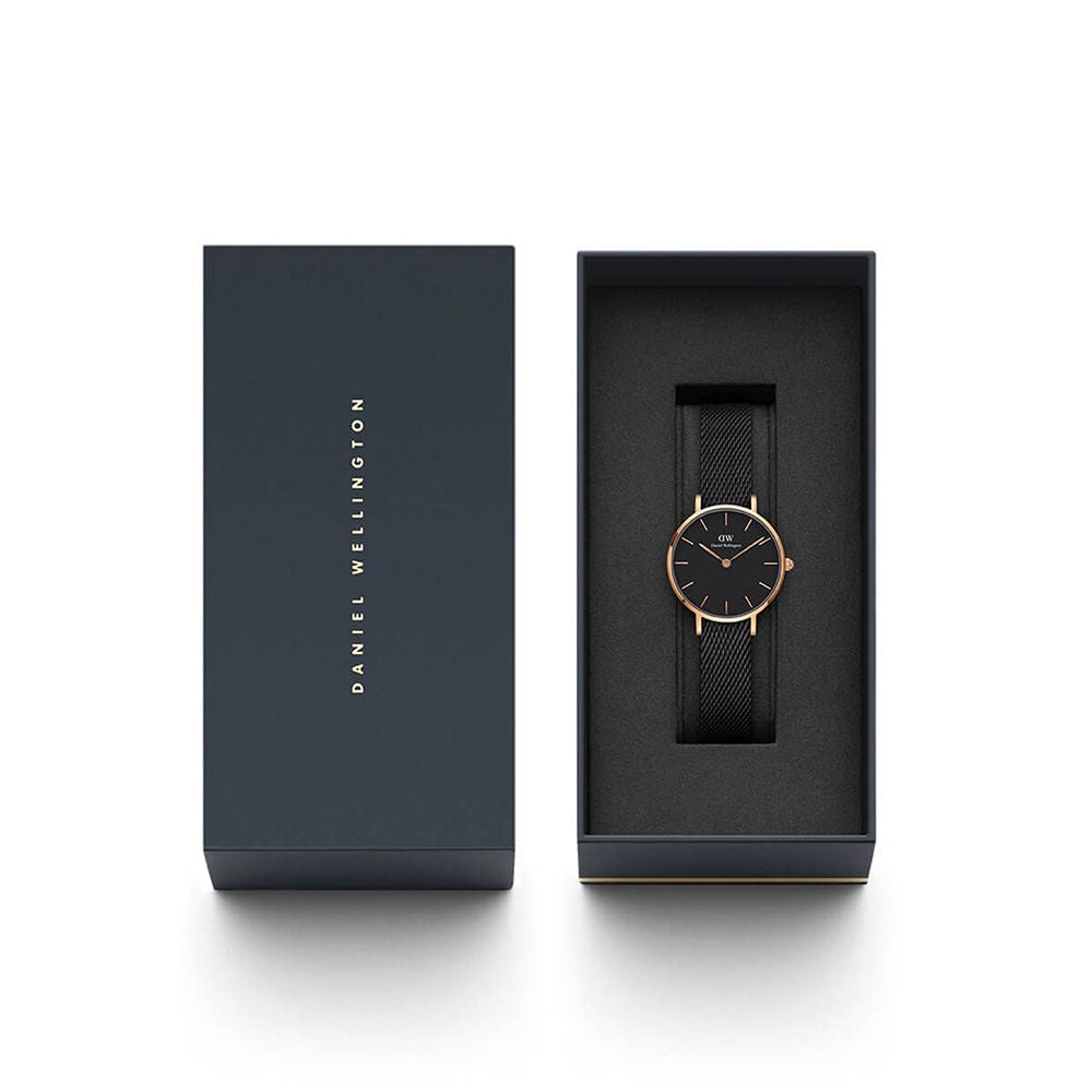 Daniel wellington best sale petite black watch