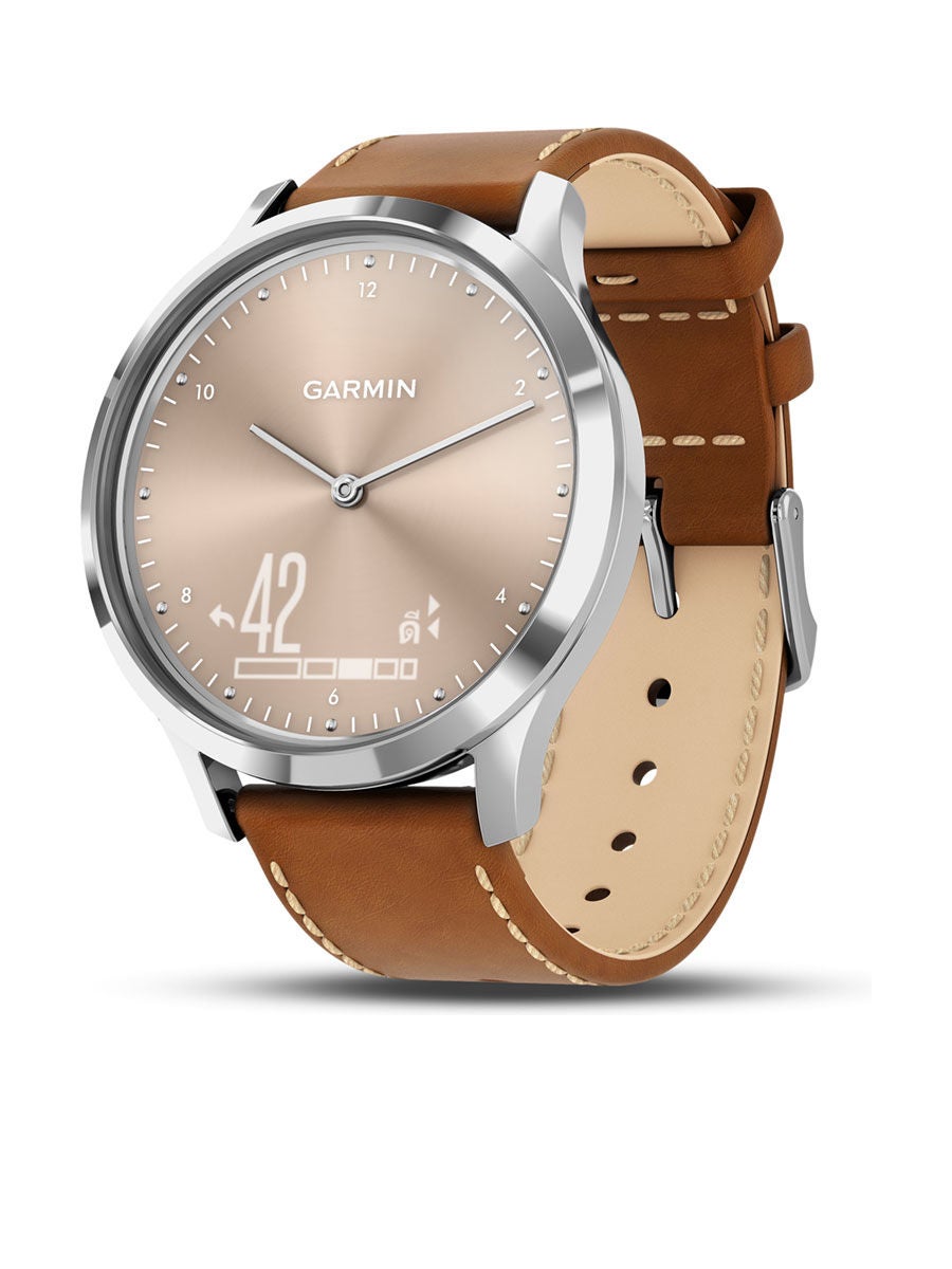 e Tax GARMIN Vivomove Hr Premi Watch 010018509A Silver Tan