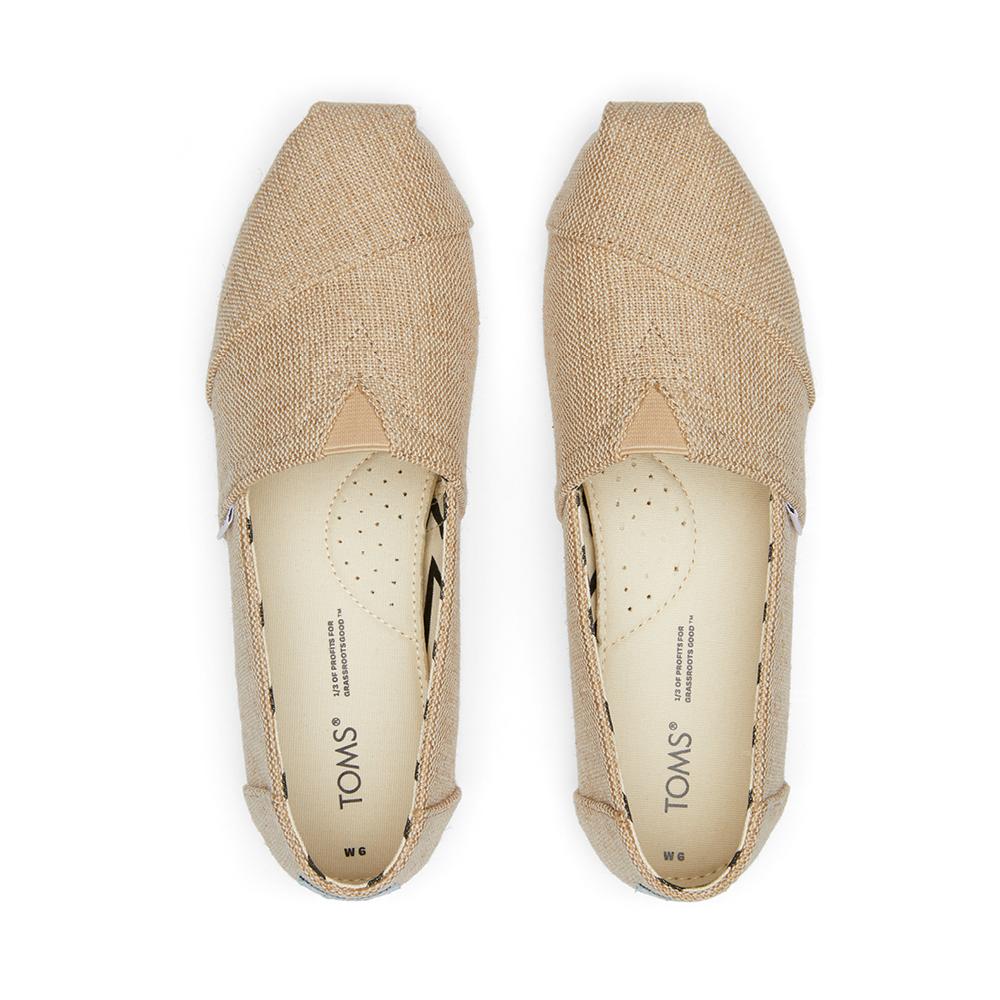 Natural metallic burlap clearance toms