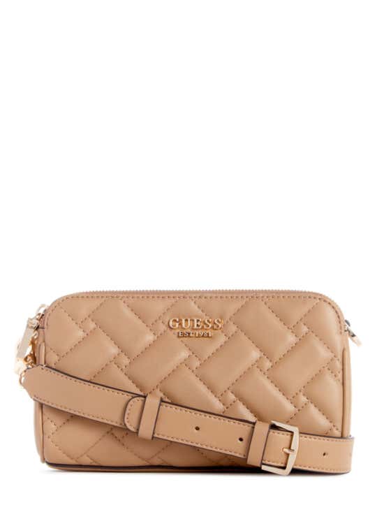 Guess Alanna Mini Status Crossbody Handbags Bordeaux : One Size