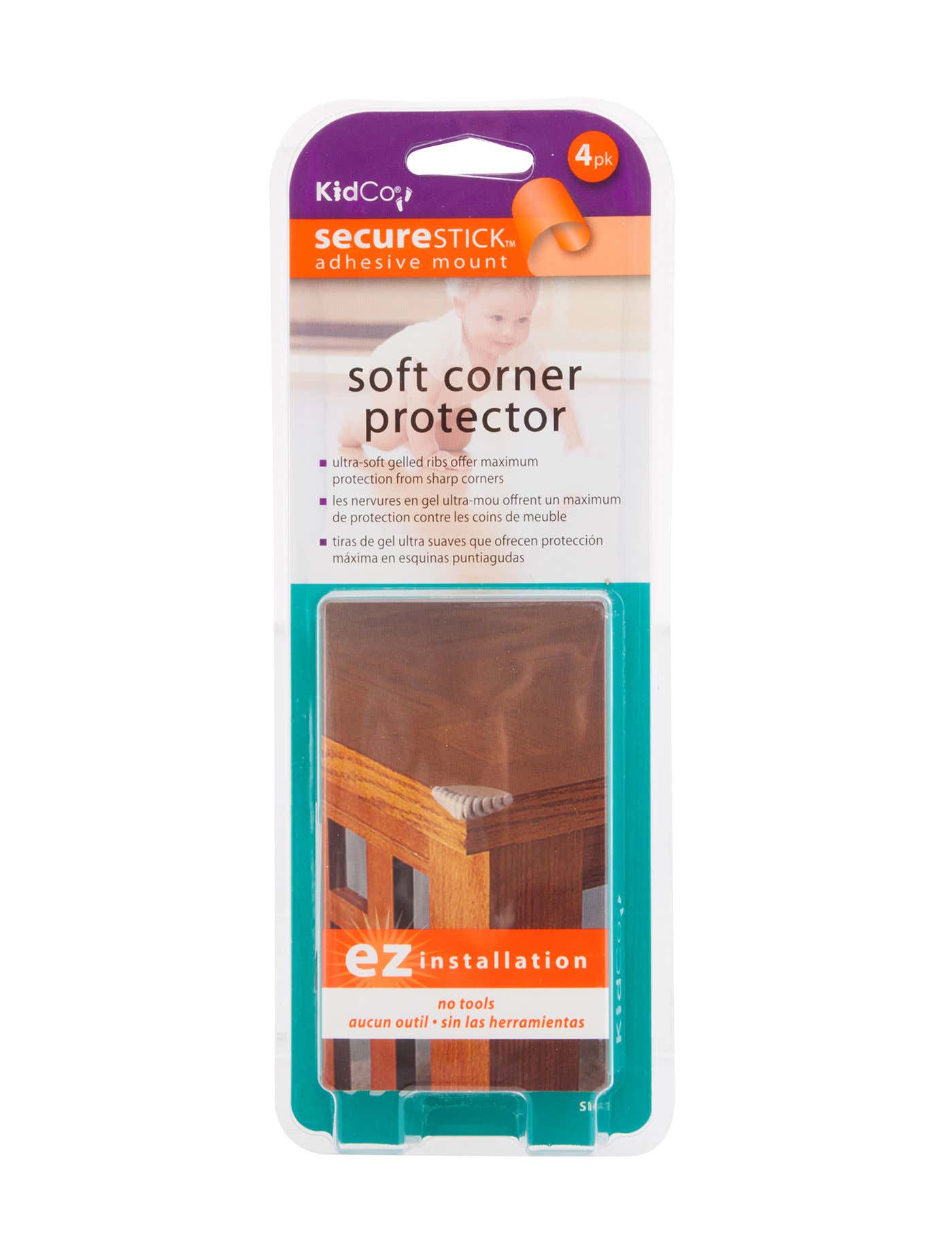 Kidco Soft Corner Protectors, Clear - 4 pack