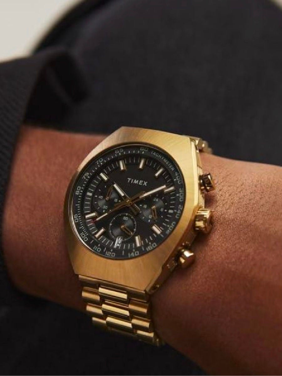 Timex gold hot sale chronograph watch