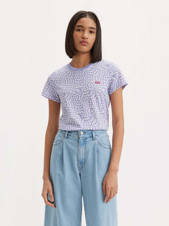 50.0% OFF on LEVI'S Women's Perfect T-Shirt Harper Geo Persian Violet