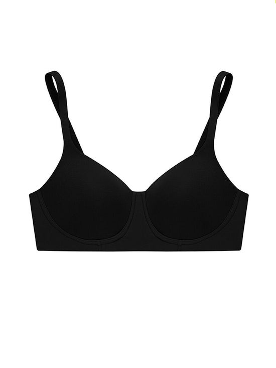 56.57% OFF on SABINA [Pack 3 Price] BRALESS WIRELESS BRA Seamless Fit  Perfect Bra Collection - Black