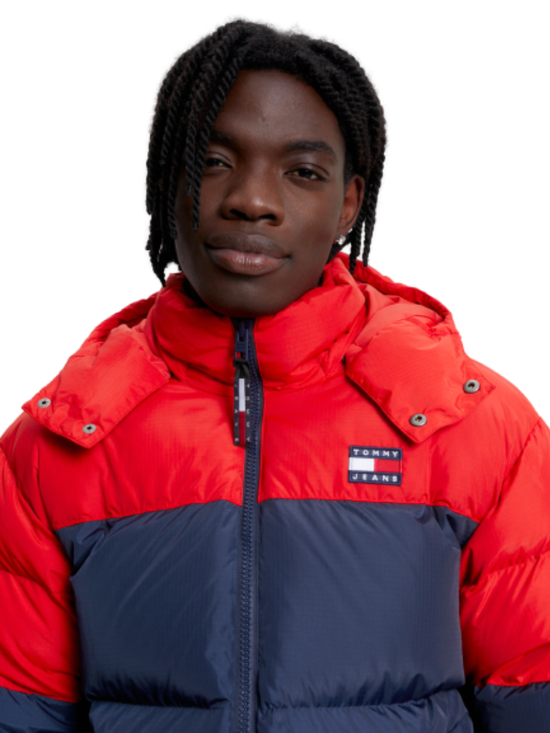 Tommy hilfiger men's clearance wilson colorblocked puffer jacket