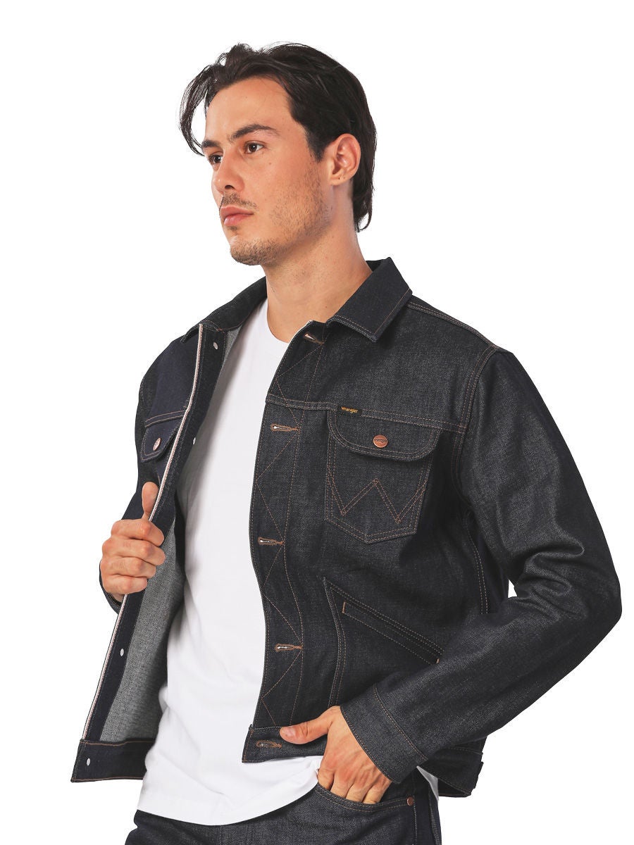 Wrangler mens hot sale denim jacket