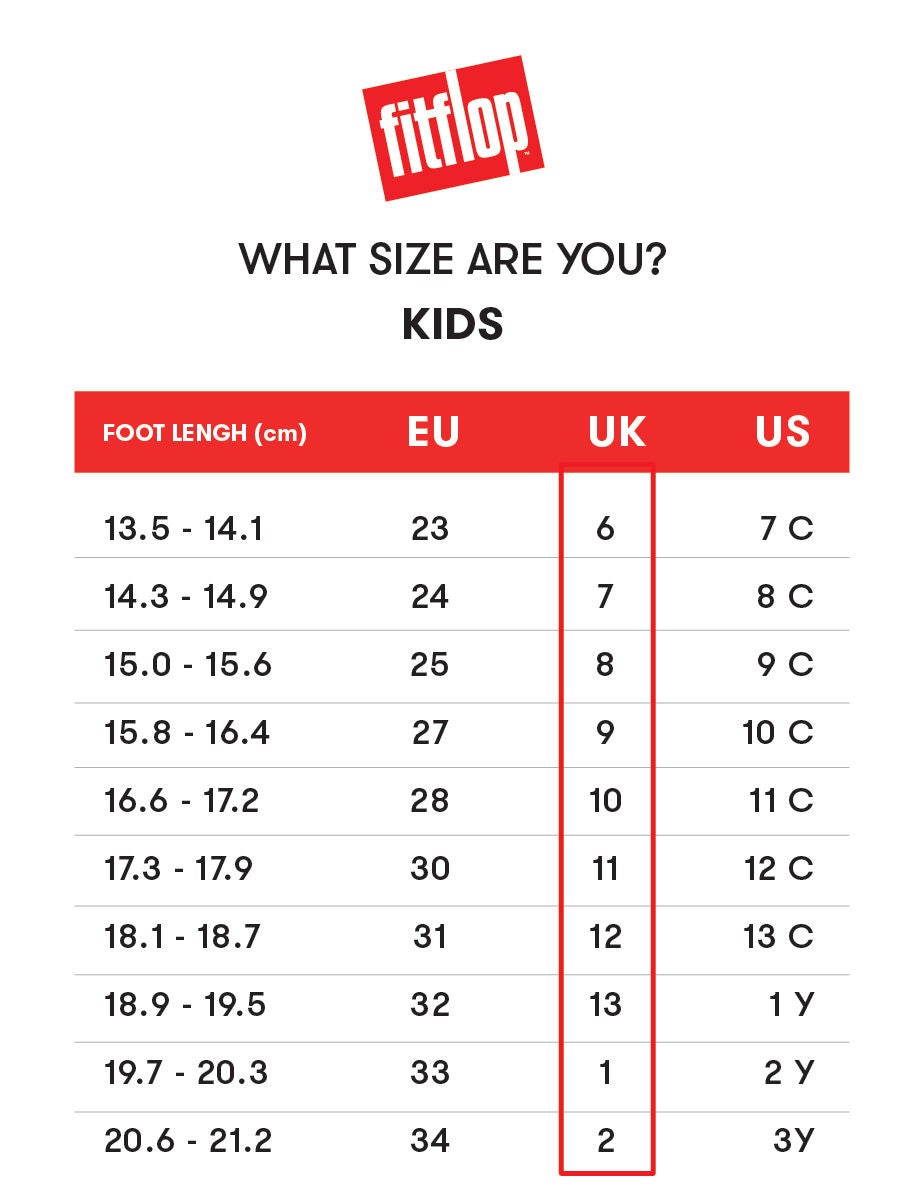 Fitflop 2025 sizing chart