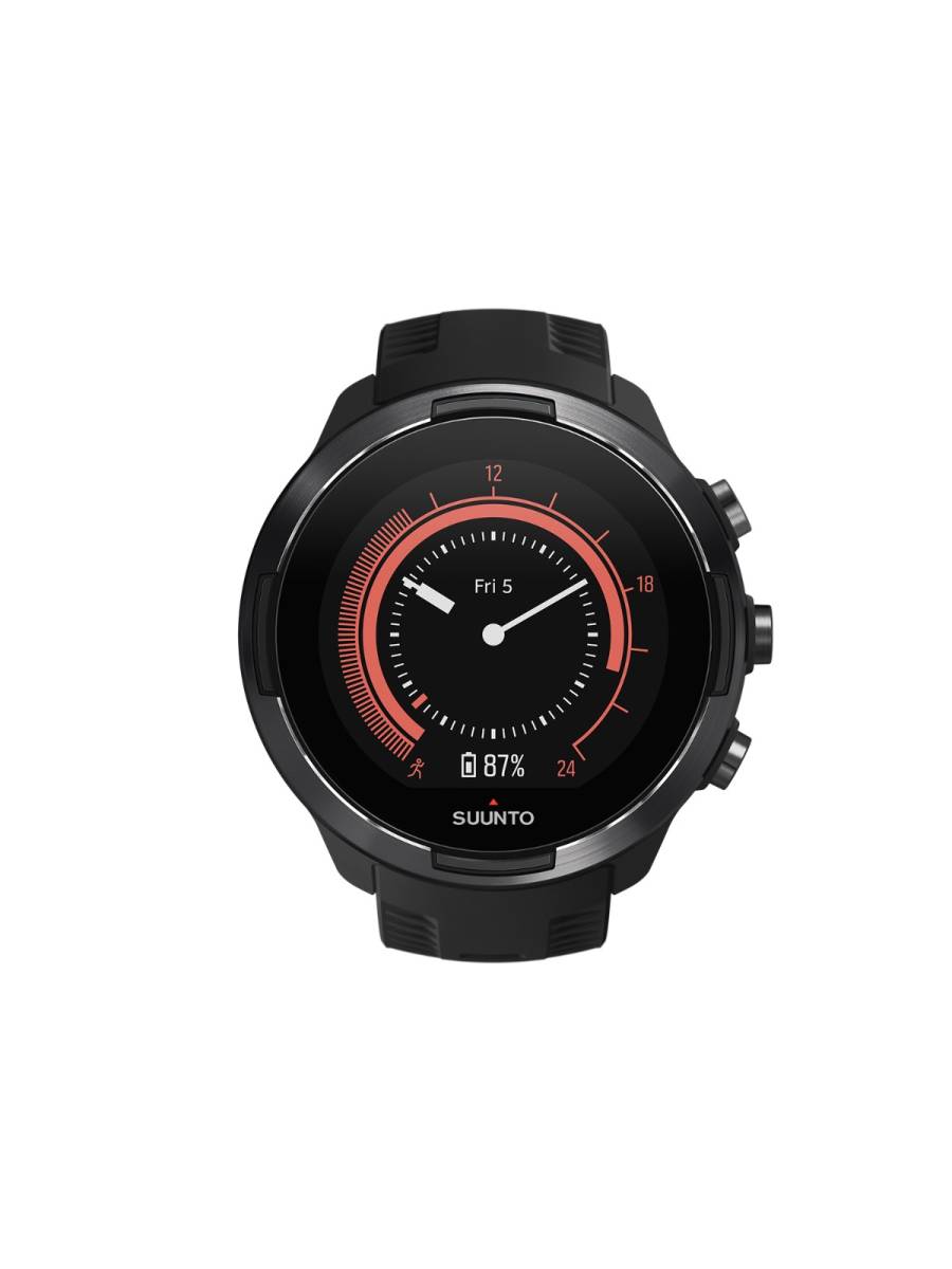 SUUNTO Smart Watch 50mm Black Case Black Band 9 Baro Central .th